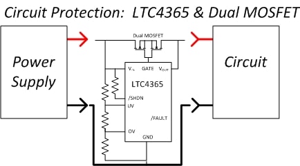 LTC4365 protects the circuit