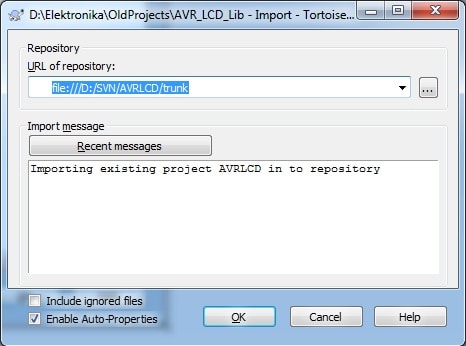 SVN_importing_project