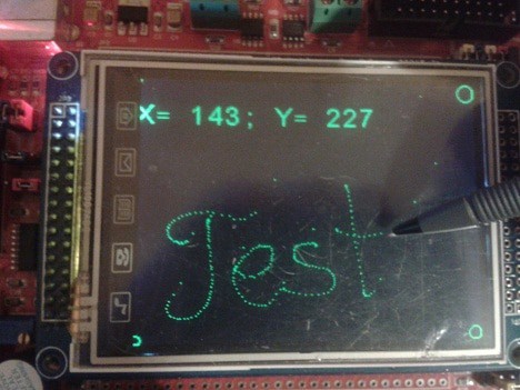 STm32 touch screen