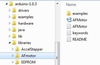 arduino library folder structure