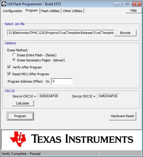 Flashing_TivaC_with_LM_Flash_Programmer