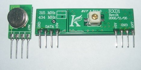 how to connect receptor rf 433mhz to avr codevision