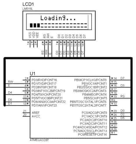 LCD 8-bit mode