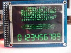graphical LCD with touch screenon ChipKIT UNO32