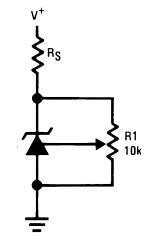 Zener diode voltage reference