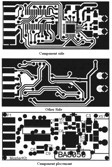 USB to RS232 adapter PCB