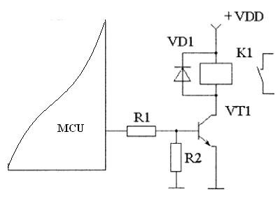 MCU_relay_interface