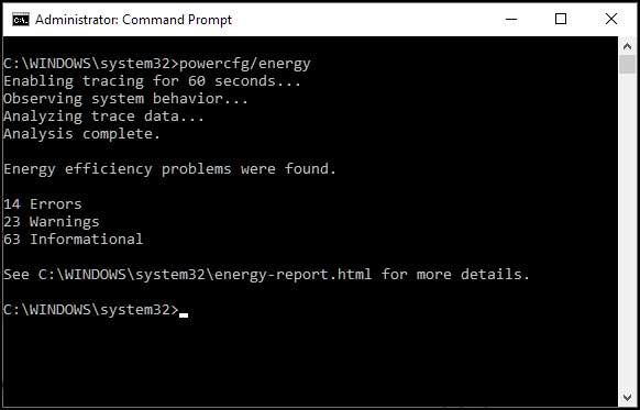 Generate Battery Health Report in cmd