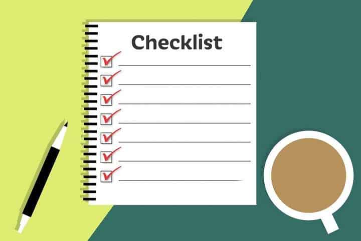 I Make a Checklist