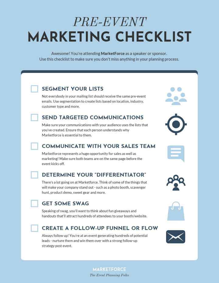 marketing checklist