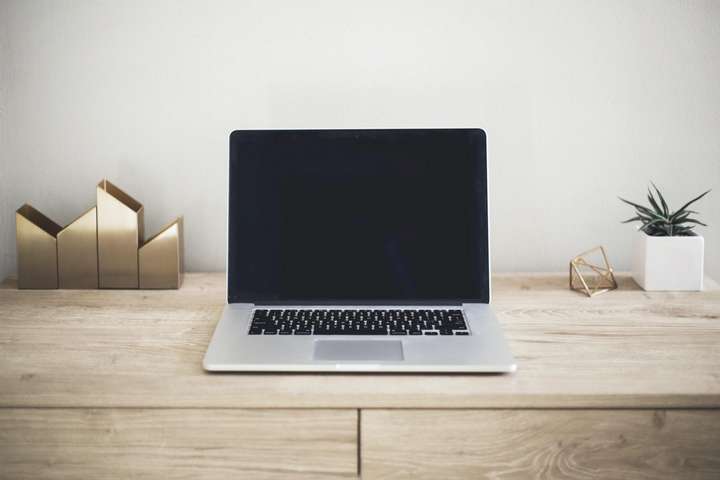 laptop sitting on the table