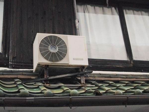 AC outside unit on the roof