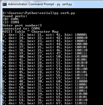 reagind serial data with python3.3