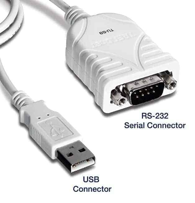 USB to serial cable adapter for any computer