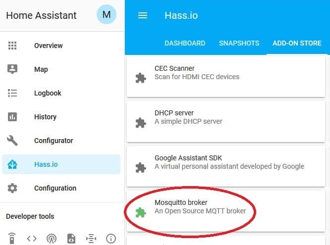 home assistant mosquitto broker