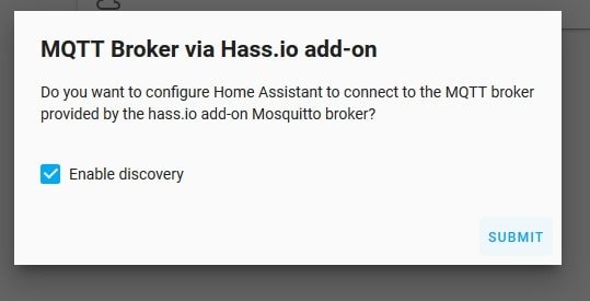 MQTT enable discovery in home assistant